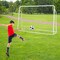 2-in-1 Kids Soccer Goal Set with Adjustable Height and Metal Pipes Ideal for Outdoor Use